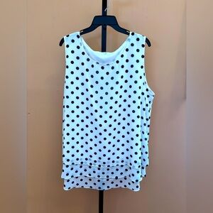 Women's Sleeveless Chiffon Tank Top Double Layers Blouse Tunic Size 3X